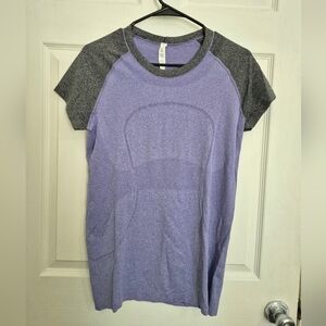 lululemon athletica Heathered Purple and Gray Tee